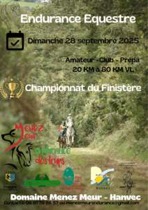 le 28 septembre 2025 championnat d'endurance équestre